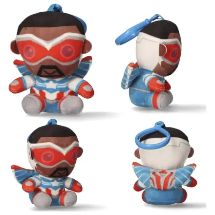 Avengers Captain figurina de plus 3D cu agatator, breloc 13 cm poza produsului