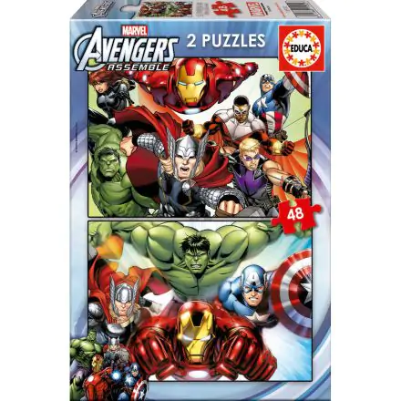 Marvel Avengers puzzle 2x48 piese termékfotója