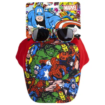 Avengers Ochelari de soare rosii si Set Sapca de baseball poza produsului