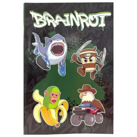 Brainrot Bananini B/5 Caiet Liniat 40 pagini poza produsului
