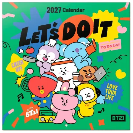 BT21 Calendar de Perete 2027 30 x 30 cm poza produsului