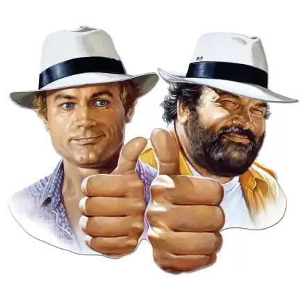 Bud Spencer & Terence Hill 3D Tin Sign Placă metalică 3D Hill + Spencer 45 x 45 cm termékfotója