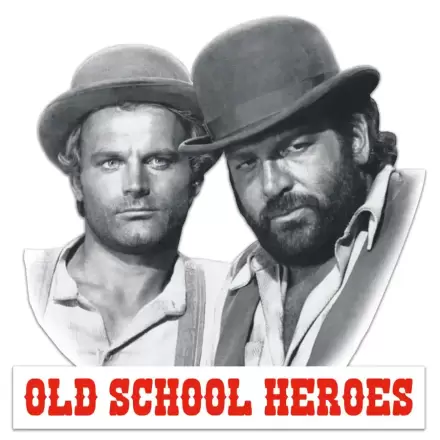 Bud Spencer & Terence Hill 3D Tin Sign Placă Metalică Old School Heroes 45 x 45 cm termékfotója