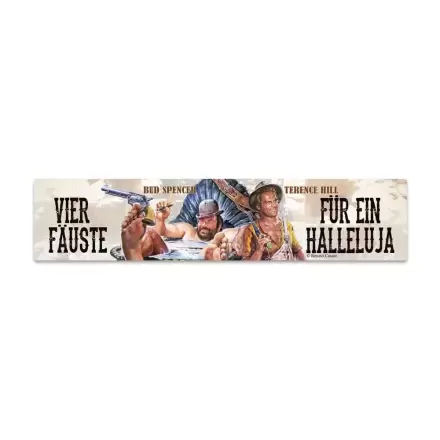 Bud Spencer & Terence Hill Placă metalică cu magnet Vier Fäuste für ein Halleluja 16 x 3,5 cm poza produsului