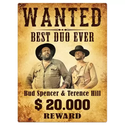 Bud Spencer & Terence Hill Tin Sign Wanted 30 x 40 cm Placă Metalică termékfotója