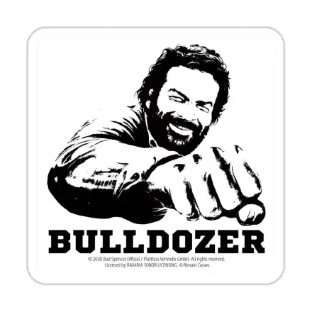 Bud Spencer Tin coasters Bulldozer 10 x 10 cm poza produsului