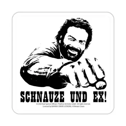 Bud Spencer Tin coasters Schnauze und Ex 10 x 10 cm poza produsului