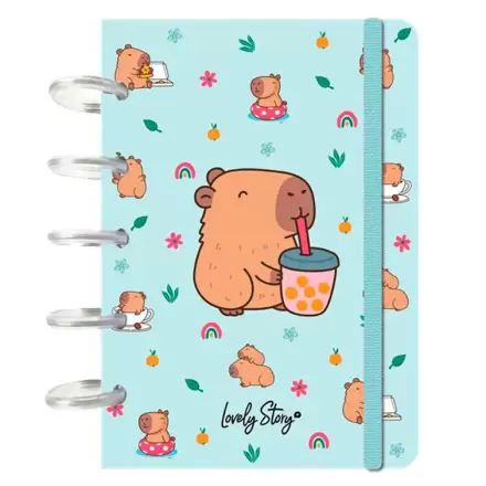 Capibara Bubble Tea Caiet A6 poza produsului