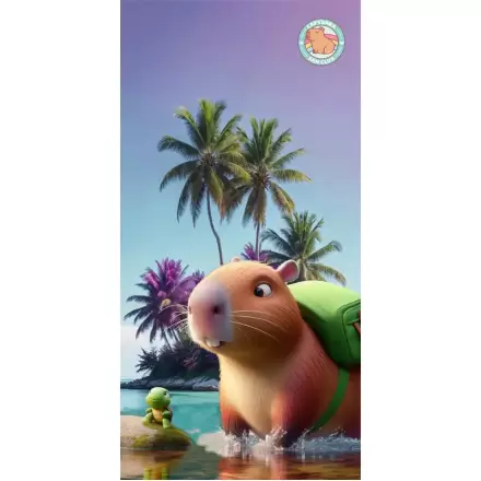 Prosop de plajă din microfibră Capybara poza produsului