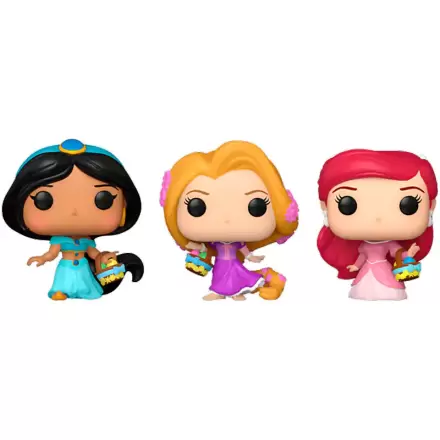 Carrot Pocket POP blister 3 figurine Disney Princess Rapunzel Ariel Jasmin termékfotója