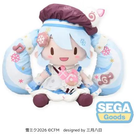 Character Vocal Series 01: Hatsune Miku Fuwa Petit Figurina de plus Snow Miku 2026 Dodeka Jumbo 50 cm poza produsului