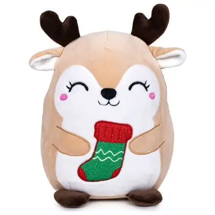 Jucărie de pluș moale Ren Crăciun 24cm poza produsului