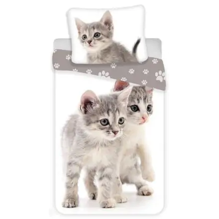 Duvet Cover cu tematica pisici 140x200cm, 70x90cm poza produsului