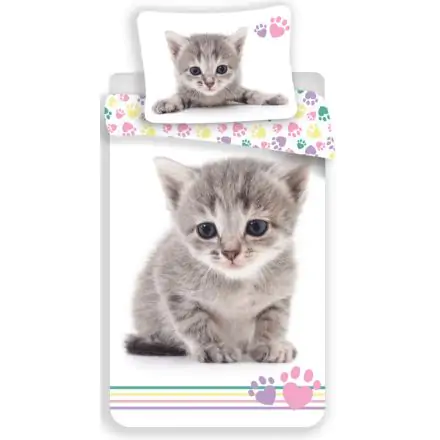 Set husa de pilota tematica pisici 140x200cm, 70x90cm poza produsului