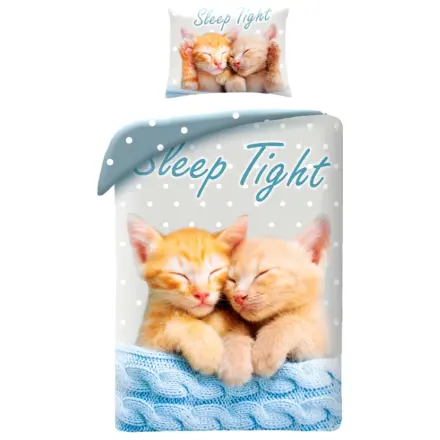 Cat Sleep Tight Husă pentru pilotă poza produsului