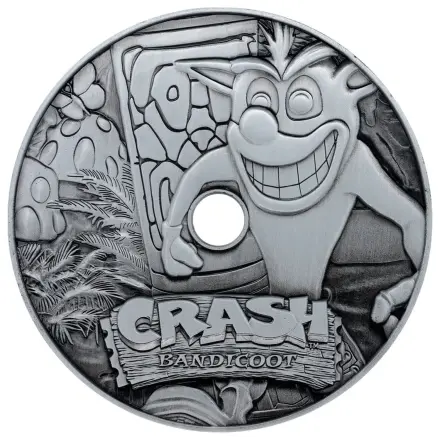 Crash Bandicoot Replica Metal CD-ROM Obiect de colectie Editie Limitata 11 cm poza produsului