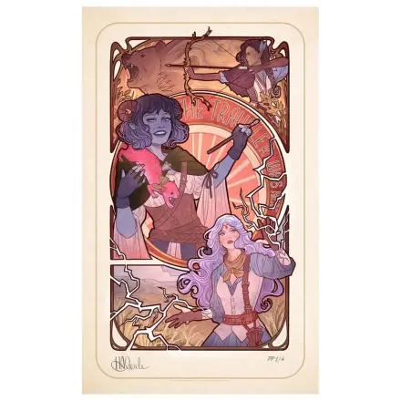 Critical Role Art Print Laura Bailey: Ilustratii Art Nouveau pentru a 10-a Aniversare 46 x 28 cm - neincadrat poza produsului