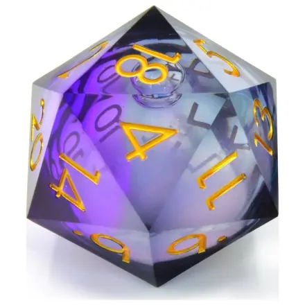 CritStones zaruri Liquid Core D20 Twilight Ether 5 cm poza produsului