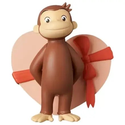 Curious George UDF Mini figurina cu inima 6 cm poza produsului