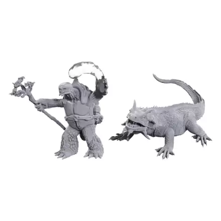 D&D Nolzur's Marvelous Miniatures Miniaturi Nevopsite Tortle Druid & Wild Shape Giant Lizard poza produsului