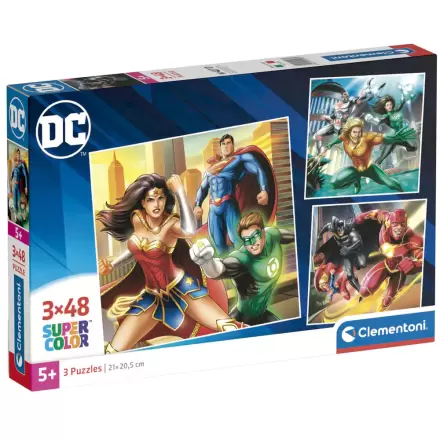 DC Comics Justice League puzzle 3x48 bucăți termékfotója