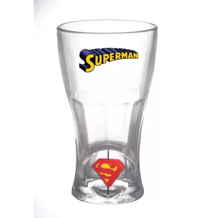 DC Comics Glass Superman Rotating 3D Logo Rotativ din sticlă poza produsului