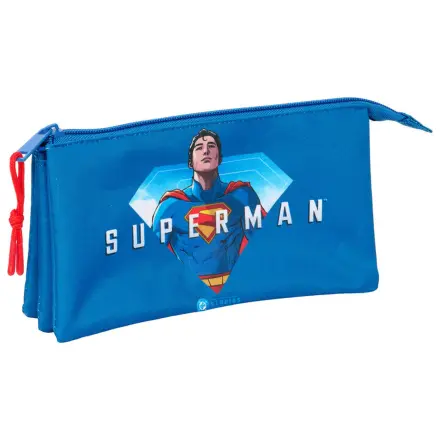 DC Comics Superman etui triplu pentru creioane poza produsului