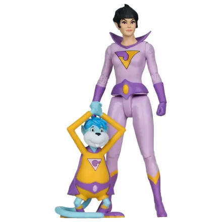 DC Retro Super Friends Figurina de actiune Jayna & Gleek (Red Platinum Edition) 15 cm poza produsului