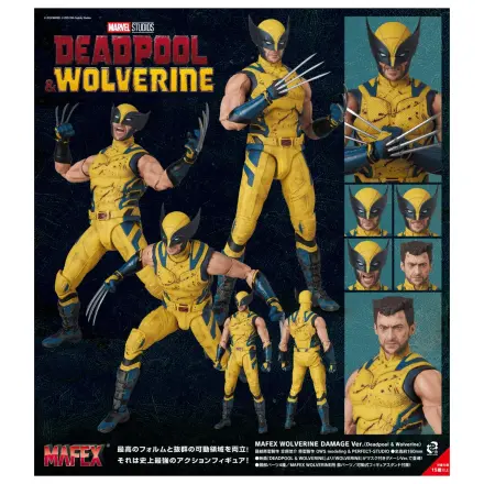 Deadpool & Wolverine Wolverine Damage Ver. MAFEX Figurina 16 cm poza produsului
