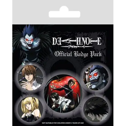 Death Note Pin-Back Buttons Set de 5 Personaje poza produsului