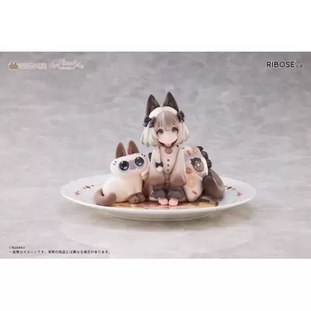 Decorated Life Collection Statuie PVC Tea Time Cats x Siamese Cat Azuki-san Colaborare de prietenie Set Exclusiv 18 cm poza produsului