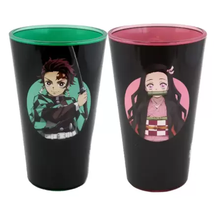 Pahar de băut Demon Slayer Set 2 buc. Tanjiro & Nezuko 473 ml poza produsului