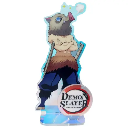 Demon Slayer: Kimetsu no Yaiba Suport acrilic Inosuke Holographic 16 cm poza produsului