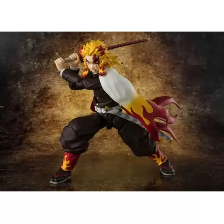 Demon Slayer: Kimetsu no Yaiba S.H.Figuarts figurină de acțiune Kyojuro Rengoku 15 cm termékfotója