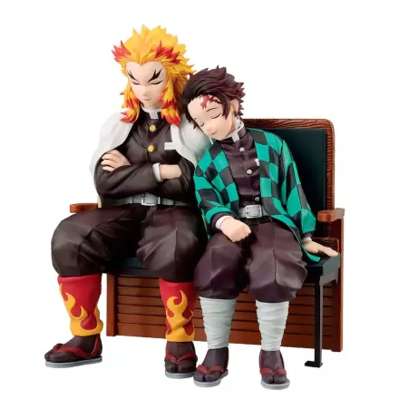 Demon Slayer Kimetsu no Yaiba Tanjiro Kamado & Kyojuro Rengoku figurină Locus Ichibansho 15cm termékfotója