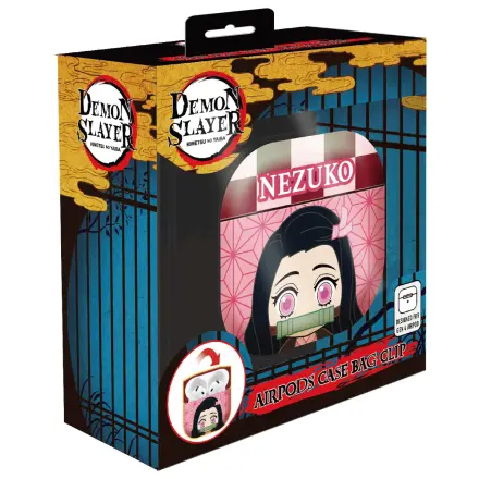Demon Slayer Nezuko 3D Foam Husa AirPod-uri cu clips pentru geanta poza produsului