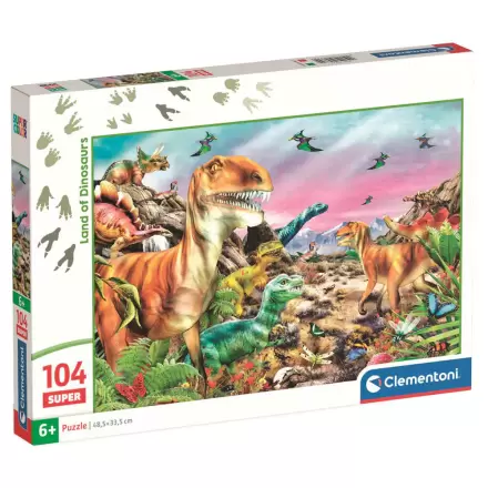 Dinosaur Land super puzzle 104 piese poza produsului