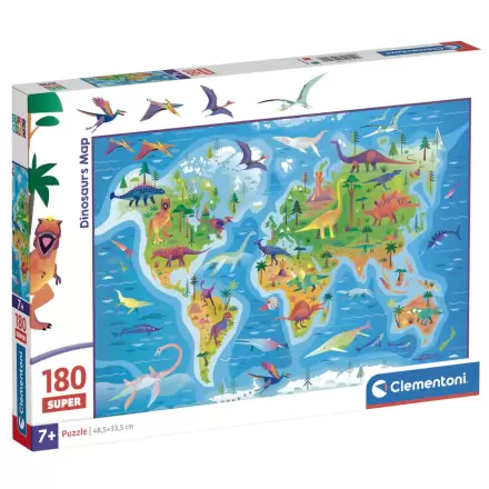 Dinosaurs Map super puzzle 180 bucăți termékfotója