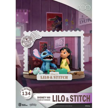 Disney 100 Years of Wonder D-Stage PVC Diorama Lilo & Stitch 10 cm poza produsului