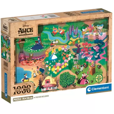 Disney Alice in Wonderland Map puzzle 1000 piese termékfotója