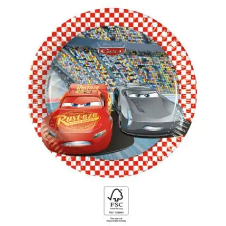 Disney Cars 3, Cars Farfurie de hartie 8 piese 19.5 cm FSC poza produsului