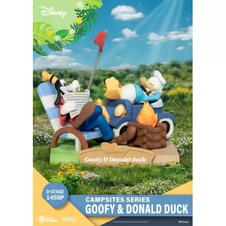 Disney D-Stage Seria Tabără PVC Dioramă Goofy & Donald Duck Ediție Specială 10 cm poza produsului