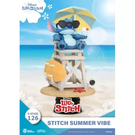 Disney D-Stage diorama PVC Stitch Summer Vibe 16 cm poza produsului