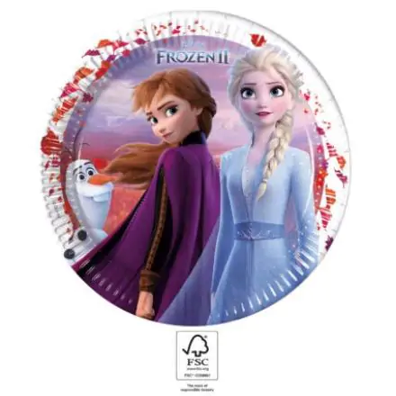 Disney Frozen II Farfurii de hârtie 8 bucăți 23 cm FSC poza produsului