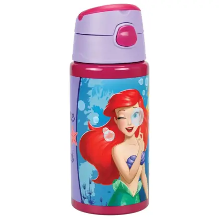 Disney Princess Ariel Fairytale Sticla de apa din aluminiu cu pai si carlig 500 ml poza produsului