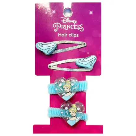 Disney Princesses, Cinderella Glam Clema de par si set elastic din 6 piese poza produsului