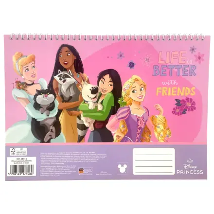 Disney Princesses Life A/4 Caiet de schite spiralat, 30 foi poza produsului