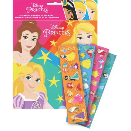 Disney Princess Album de abtibilduri cu 50 de abtibilduri poza produsului
