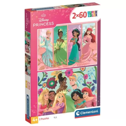 Disney Princess puzzle 2 x 60 piese poza produsului