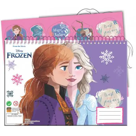 Disney Frozen A4 Bloc de desen spiralat 40 de foi cu autocolante poza produsului